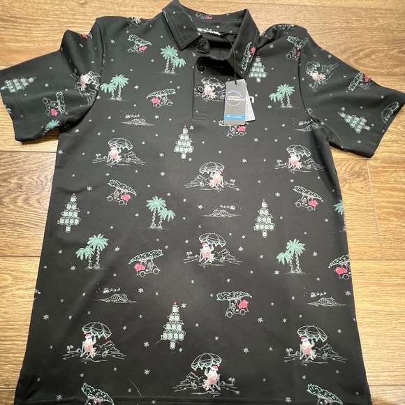 Travis Mathew Other - Travis Mathew California Christmas Polo Shirt New With Tags Golf Holiday Shirt S